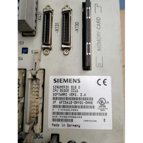 Siemens Sinumerik CPU 810DE CCU1 6FC5410-0AY01-0AA0 Board