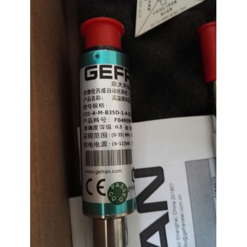 Gefran C31-6-M-B35D-1-4-D  Pressure Sensor