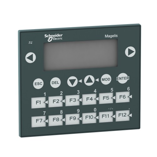 Schneider XBTR410 Small panel with keypad - matrix screen - green - 122 x 32 pixels - 24V DC