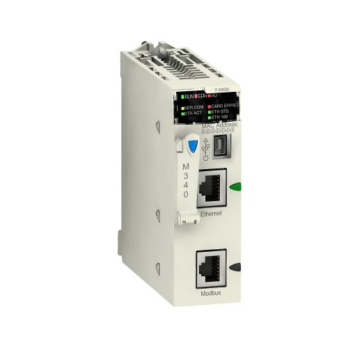 Schneider BMXP342020 Processor module M340 - max 1024 discrete + 256 analog I/O - Modbus - Ethernet